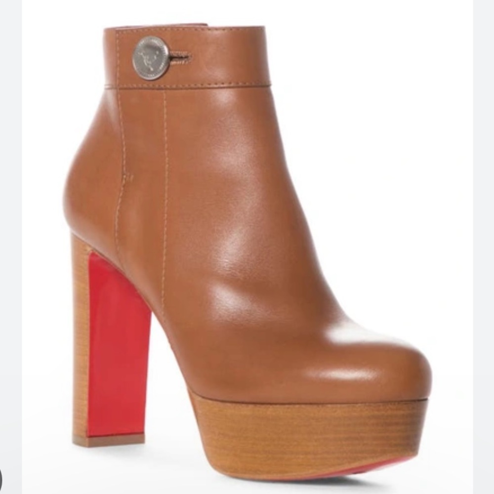 Louboutin Calfskin Janis Alta Booties